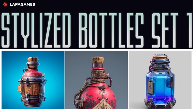 Stylized Bottles Set 1🍶