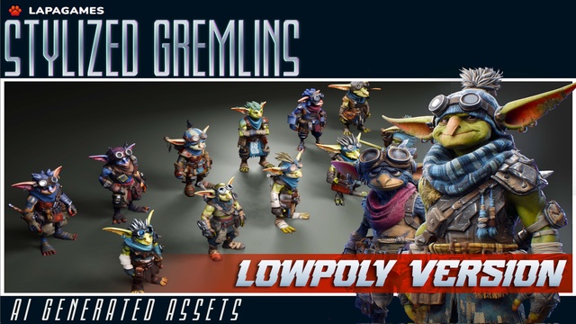 Stylized Gremlins (LowPoly)👺