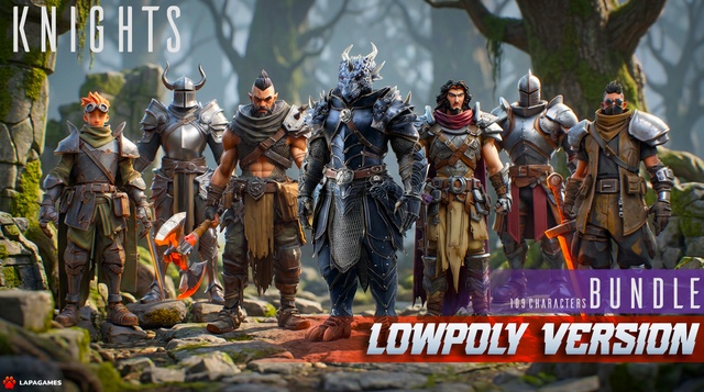 Stylized Knights Bundle (109 Characters)🛡️⚔️