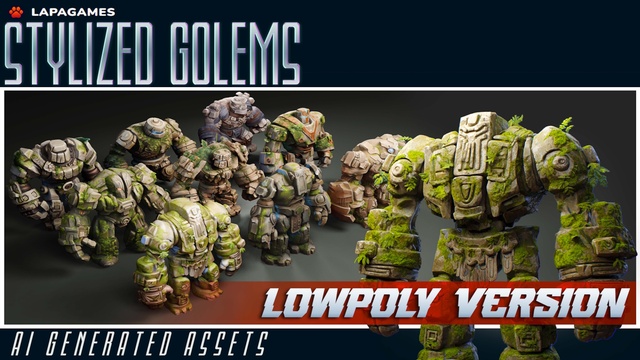 Stylized Golems (LowPoly)👹