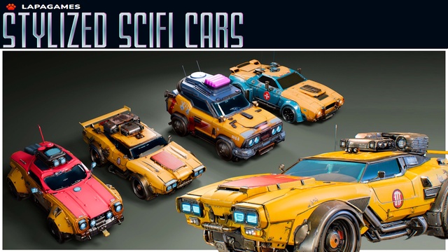 Stylized Sci-Fi Cars🚗⚡