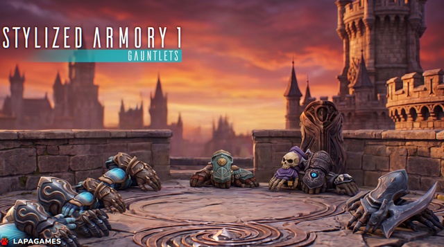 Stylized Armory 1 - gauntlets