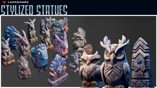 Stylized Statues Set🦉