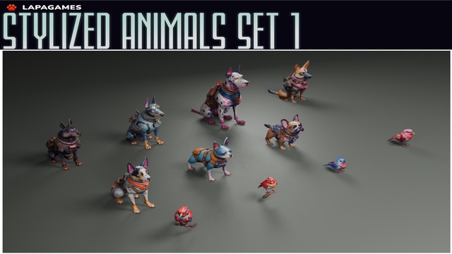 Stylized Animals Set 1🐕