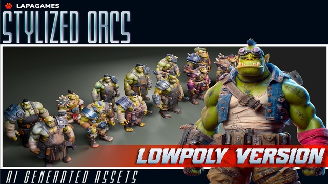 Stylized Orcs (LowPoly)👹