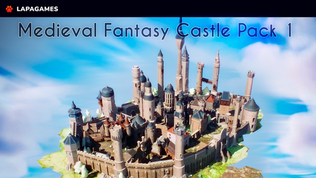 Medieval Fantasy Castle Pack (400 Pieces)