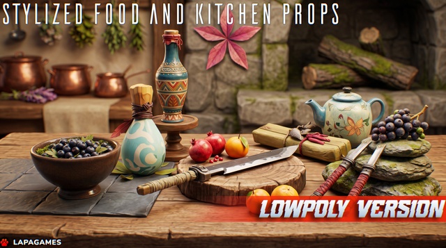 Stylized Food and Kitchen Props