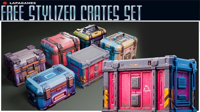 Free Stylized Crates Set📦