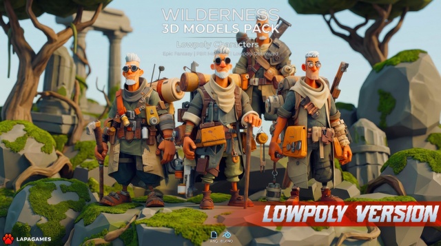 Wilderness Veteran Explorers 🧭 (LowPoly)