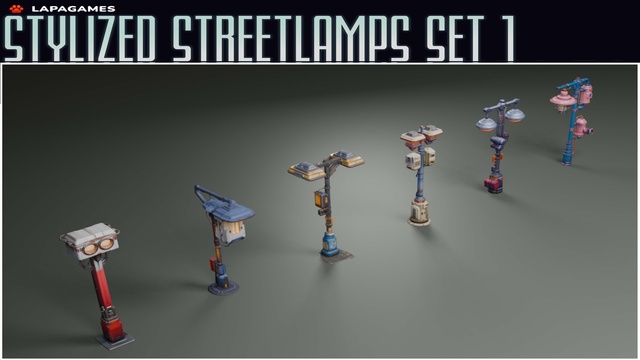 Stylized Streetlamps Set 1💡