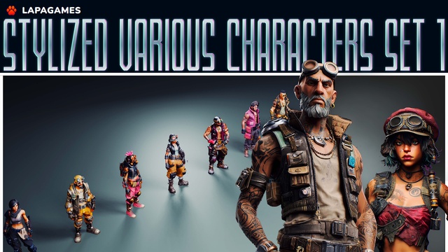 Stylized Various Characters – Set 1👨‍🔧