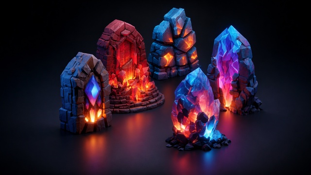 FREE Stylized Glowing Stones💎