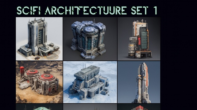 Sci-Fi Architecture Set 1