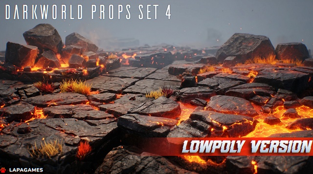 Stylized Darkworld Props Set 4