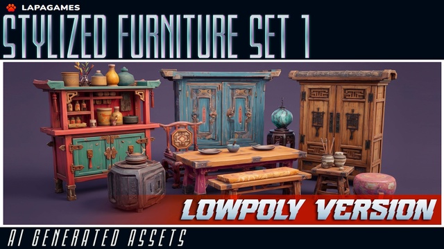 Stylized Furniture Set 1🪑🏠