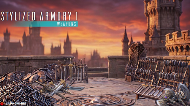 Stylized Armory 1 - weapons