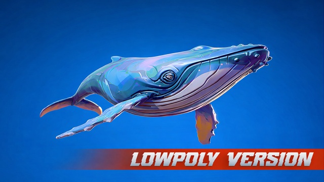 Free Stylized Lowpoly Whales🌊