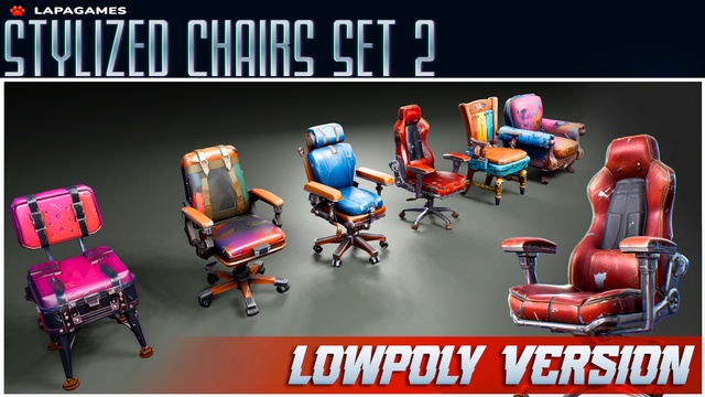 Stylized Chairs Set 2🪑